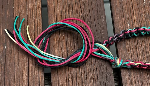 A wish bracelet unboxed, ready to give as a gift